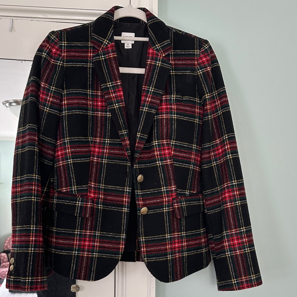 JCrew Blazer Tartan Plaid